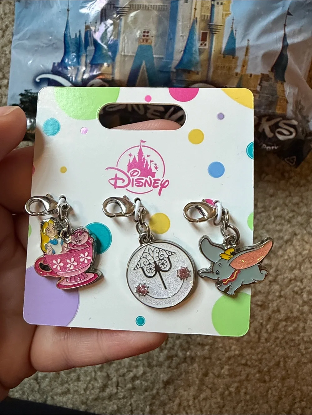 Disney Parks Classics Charm Trio